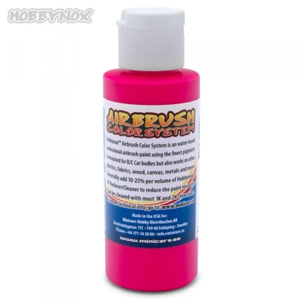 Hobbynox Airbrush Color Neon Pink 60ml (HN25030)