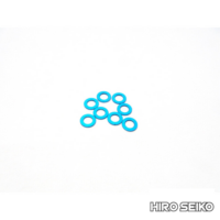 Hiro Seiko 3mm Alloy Spacer Set (1.0mm) [T-Blue]