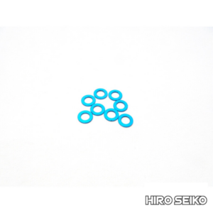 Hiro Seiko 3mm Alloy Spacer Set (1.0mm) [T-Blue]