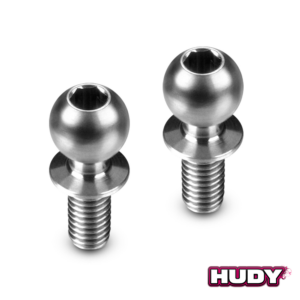 HUDY Titanium Ball Stud D=5.4 / L=10 / S=4.5 / 2mm Hex (2) (990020)