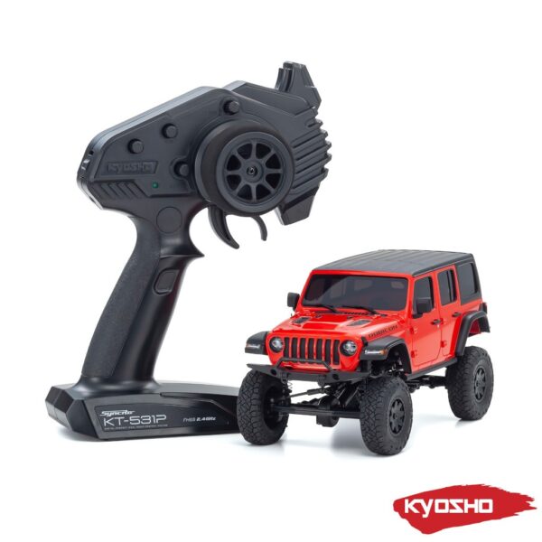 Kyosho Mini-Z 4X4 MX-01 Jeep Wrangler Rubicon Firecracker Red (KT531P)