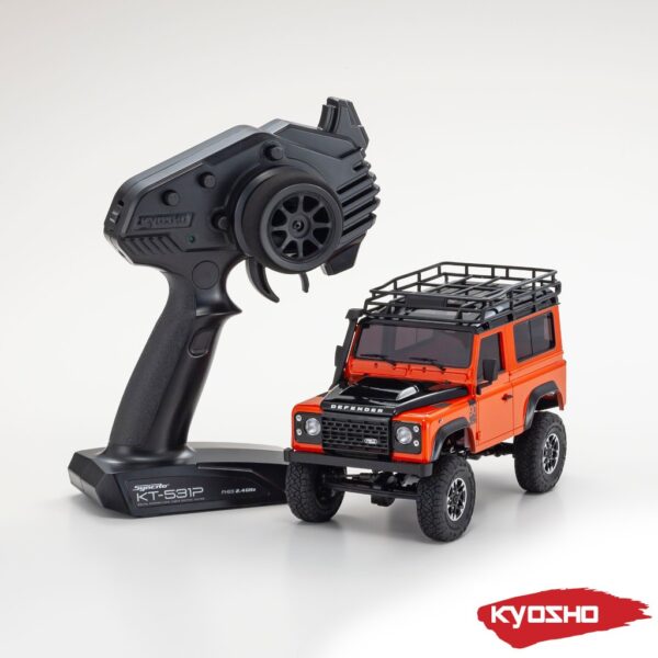 Kyosho Mini-Z 4X4 MX-01 Land-Rover Defender 90 Adventure Orange (KT531P)