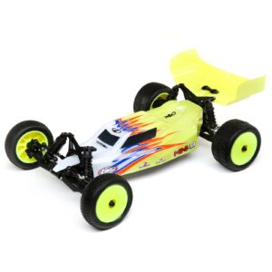 Losi 1:16 Mini-B 2WD Buggy Brushed RTR, Yellow/White