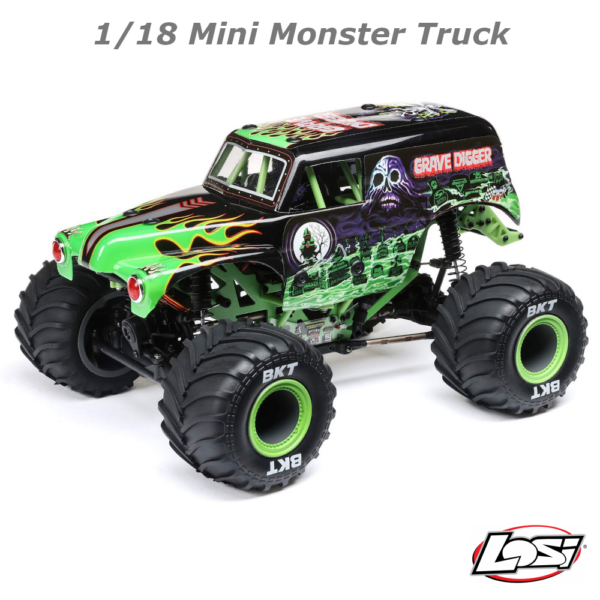 Losi 1/18 Mini LMT 4X4 Monster Truck RTR Grave Digger
