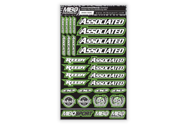 Associated/Reedy Design Pre-Cut Stickers (A5) Roheline