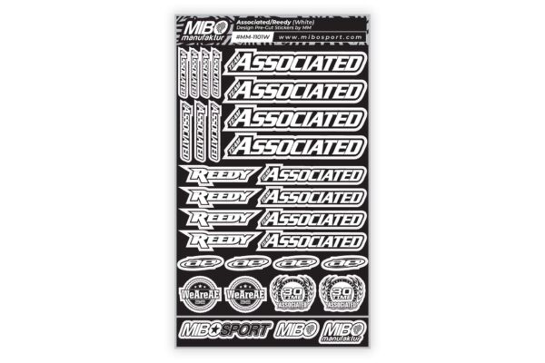 Associated/Reedy Design Pre-Cut Stickers (A5) Valge