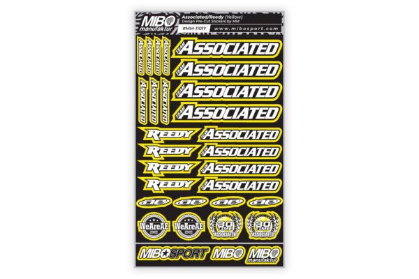 Associated/Reedy Design Pre-Cut Stickers (A5) Kollane