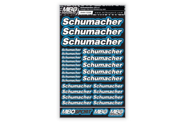 Schumacher Design Pre-Cut Stickers by MM (A5) Sinine