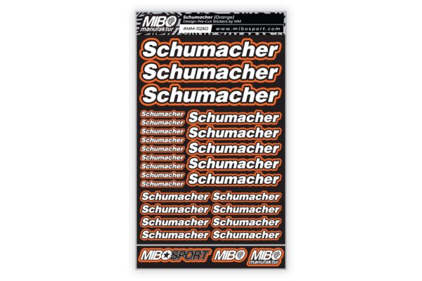 Schumacher Design Pre-Cut Stickers by MM (A5) Orange