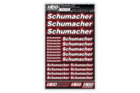 Schumacher Design Pre-Cut Stickers by MM (A5) Punane