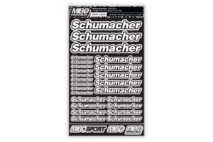 Schumacher Design Pre-Cut Stickers by MM (A5) Valge