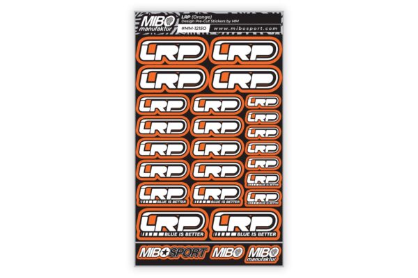 LRP Design Pre-Cut Stickers by MM (A5) Orange