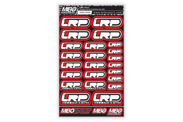 LRP Design Pre-Cut Stickers by MM (A5) Red