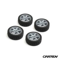 1/10 Rally Tires 6 Spoke wheel-Gray /ET-0mm (4) (NHA486) Carten