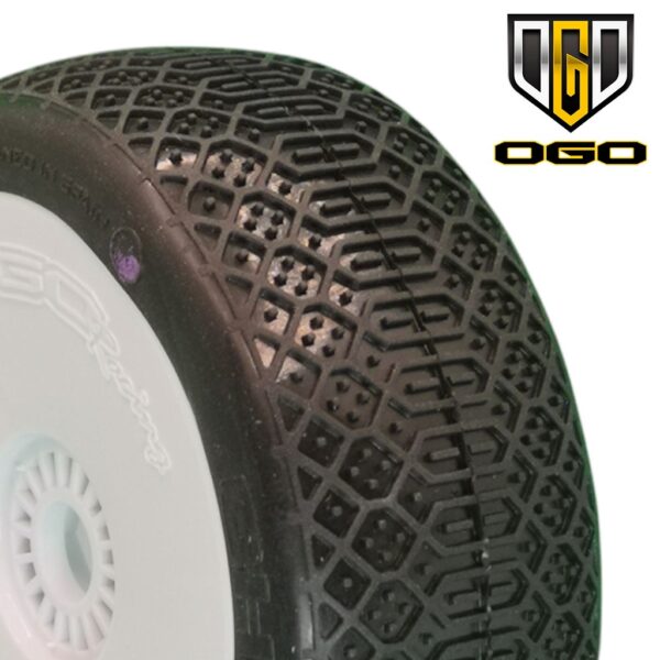 Ogo CHESTE (Clay) 1/8 Bagi rattad, Sisud, Valged veljed (2) Liimimata (0103GCW)
