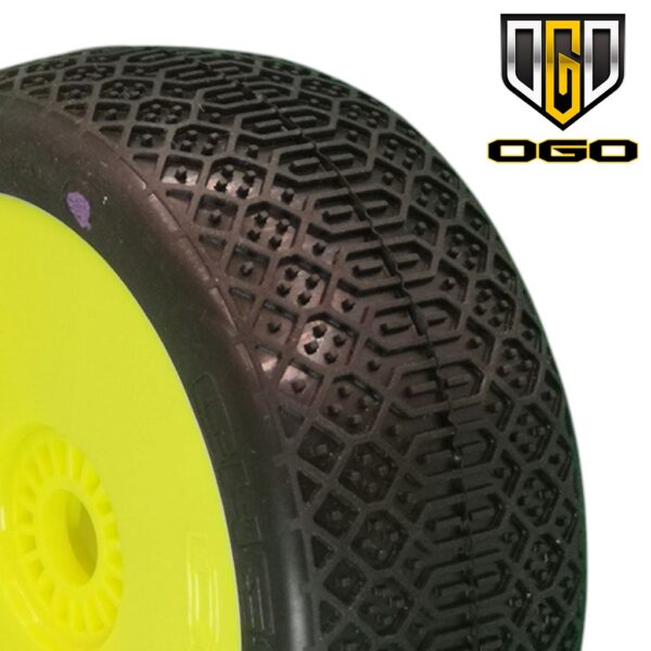 Ogo CHESTE (Clay) 1/8 Bagi rattad, Sisud, Kollased veljed (2) Liimimata (0103GCY)