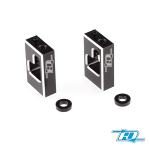 Servo Mount Set Alu Black RDRP (0582)