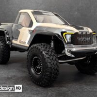 ROCK1 clear body set for Vanquish VS4-10 Phoenix/Fordyce 1/10 Rock Crawler, Pre-Cut (BDCR-RK1-VS4)