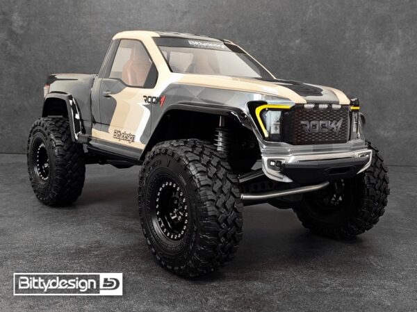 ROCK1 clear body set for Vanquish VS4-10 Phoenix/Fordyce 1/10 Rock Crawler, Pre-Cut (BDCR-RK1-VS4)
