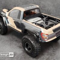 ROCK1 clear body set for Vanquish VS4-10 Phoenix/Fordyce 1/10 Rock Crawler, Pre-Cut (BDCR-RK1-VS4)