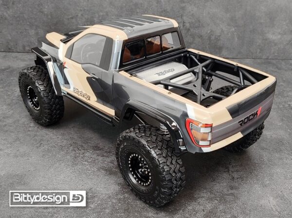 ROCK1 clear body set for Vanquish VS4-10 Phoenix/Fordyce 1/10 Rock Crawler, Pre-Cut (BDCR-RK1-VS4)
