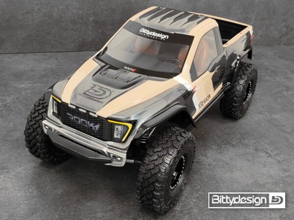 ROCK1 clear body set for Vanquish VS4-10 Phoenix/Fordyce 1/10 Rock Crawler, Pre-Cut (BDCR-RK1-VS4)