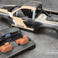 ROCK1 clear body set for Vanquish VS4-10 Phoenix/Fordyce 1/10 Rock Crawler, Pre-Cut (BDCR-RK1-VS4)
