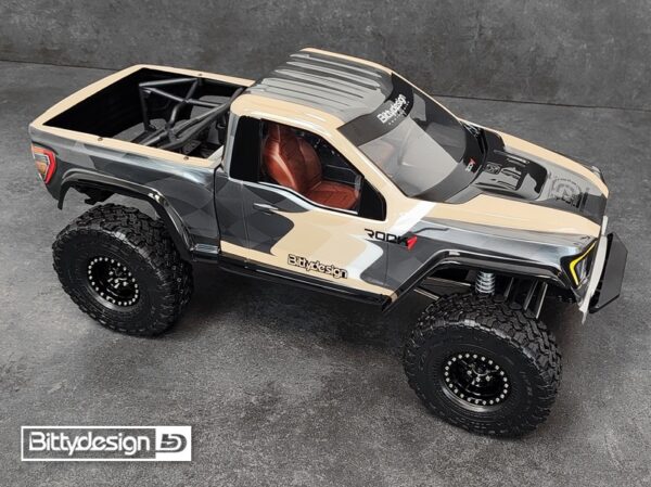 ROCK1 clear body set for Vanquish VS4-10 Phoenix/Fordyce 1/10 Rock Crawler, Pre-Cut (BDCR-RK1-VS4)