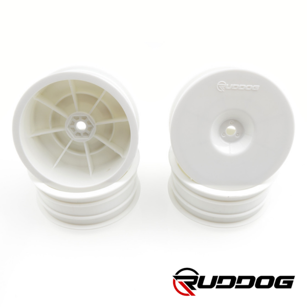 Wheels Front 2wd 12mm White (4) Ruddog (RP-0757)