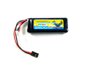 2500mAh 7.4V 16,5Wh 2S RX/TX LiPo Battery "ABSIMA"