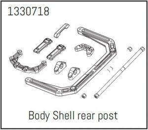 Absima Rear Body Shell Mounting Set - BronX