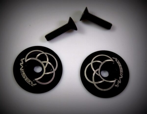 Rear wing Alu. Washer, black (2)