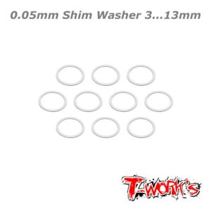 Shim Washer 0.05mm 3...13mm (30) T-Works