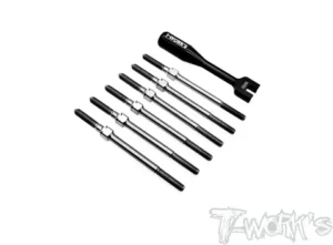 T-Work's 64 Titanium Turnbuckle Set for Xray XB2 21-24