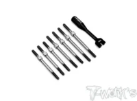 T-Work`s 64 Titanium Turnbuckle Set for Xray XB4 22-23