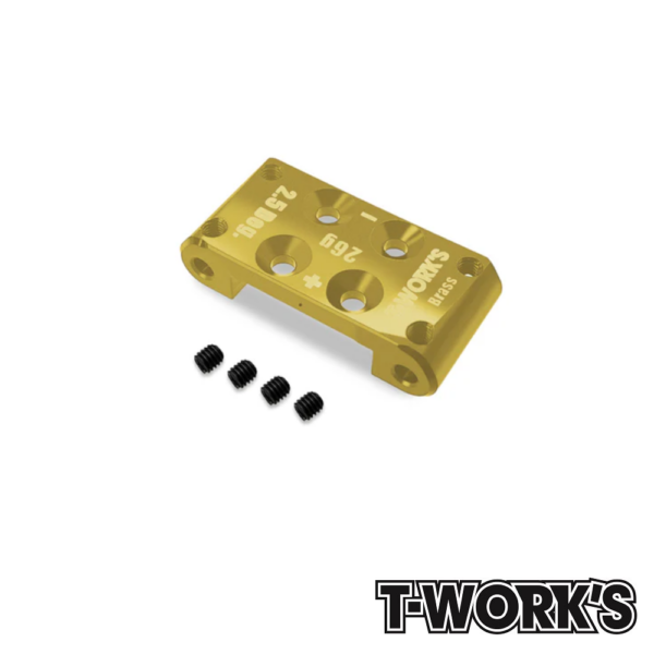 Bulkhead 26g Brass (+/-2.5 Degrees) T-Work's