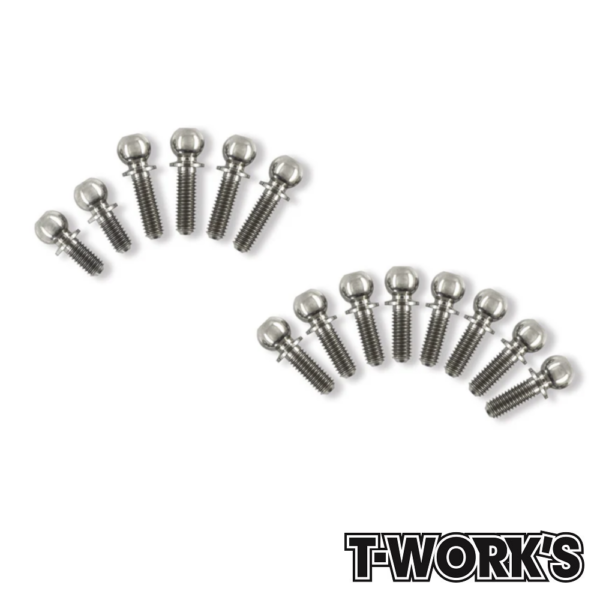 Ball End Set Titanium (TP-109) T-Work's