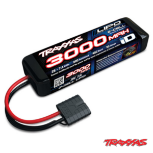 3000mAh 20C 7.4v 2S LiPo Battery Traxxas ID