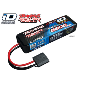 5800mAh 25C 7.4v 2S LiPo Battery Traxxas ID (2843X)