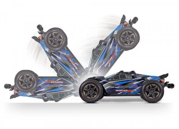 Traxxas Rustler 4x4 Ultimate VXL Blue 1/10 RTR - 67097-4