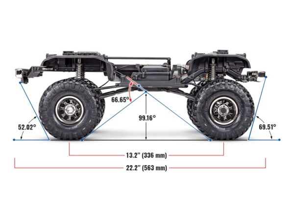 Traxxas TRX-4 Crawler Chevrolet K10 High Trail RTR Sinine