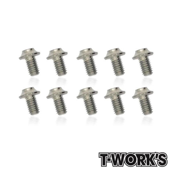 Screws M3x5mm Titanium Hex Socket UFO Head Screw (10) T-Work's