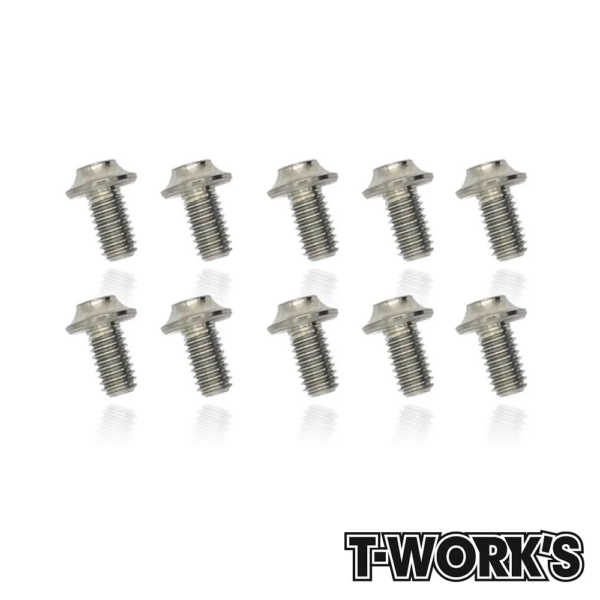 Screws M3x6mm Titanium Hex Socket UFO Head Screw (10) T-Work's