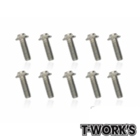 Screws M3x10mm Titanium Hex Socket UFO Head Screw (10) T-Work's