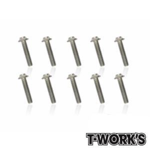 Screws M3x14mm Titanium Hex Socket UFO Head Screw (10) T-Work's