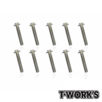 Screws M3x16mm Titanium Hex Socket UFO Head Screw (10) T-Work's