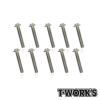 Screws M3x18mm Titanium Hex Socket UFO Head Screw (10) T-Work's