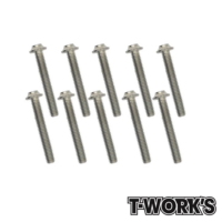 Screws M3x24mm Titanium Hex Socket UFO Head Screw (10) T-Work's