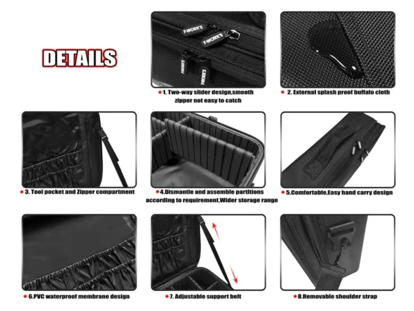 T-Work's Hard Case Parts Large Bag (Hard Separator)