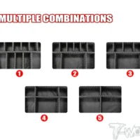 T-Work's Hard Case Parts Large Bag (Hard Separator)